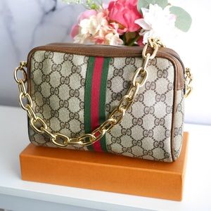 🍋GUCCI Web Sherryline Clutch